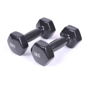 Гантелі вінілові 3 кг × 2 (пара), чорні