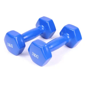Гантелі вінілові 3 кг × 2 (пара), сині