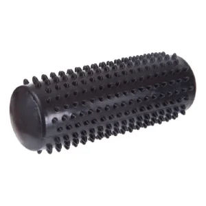 Масажний ролик з шипами (фоам-ролер) 15х5 см, чорний