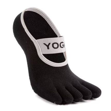 Шкарпетки SkyMove YOGA антиковзкі для занять йогою, пілатесом чорний
