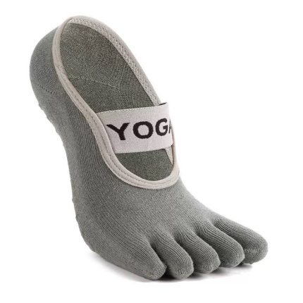 Шкарпетки SkyMove YOGA антиковзкі для занять йогою, пілатесом сірий